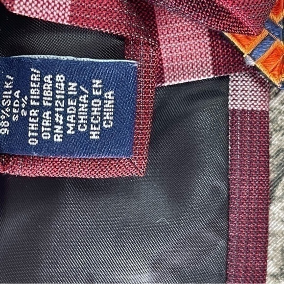 Stafford Bundle Men’s silk tie plaid striped bundle of 3 - Picture 7 of 9